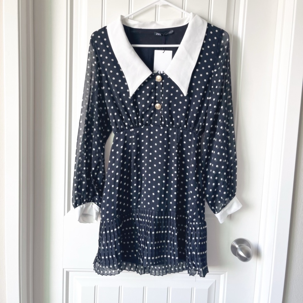 Zara Polka Dot Print Dress